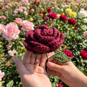 Crochet Red Rose – A Timeless Symbol of Love